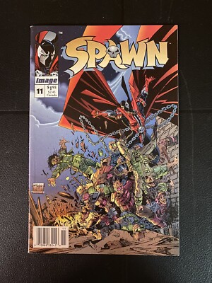 Spawn #11 *NEWSSTAND* Edition Image Comics 1993 VF+ Frank Miller Todd McFarlane
