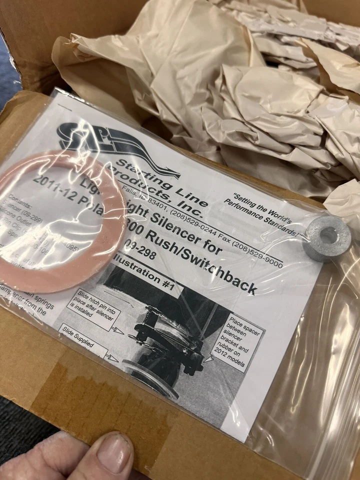 SLP 09-298 Snowmobile Exhaust Muffler Polaris Rush Switchback Pro-R 800 2011-12 - Image 2 of 3