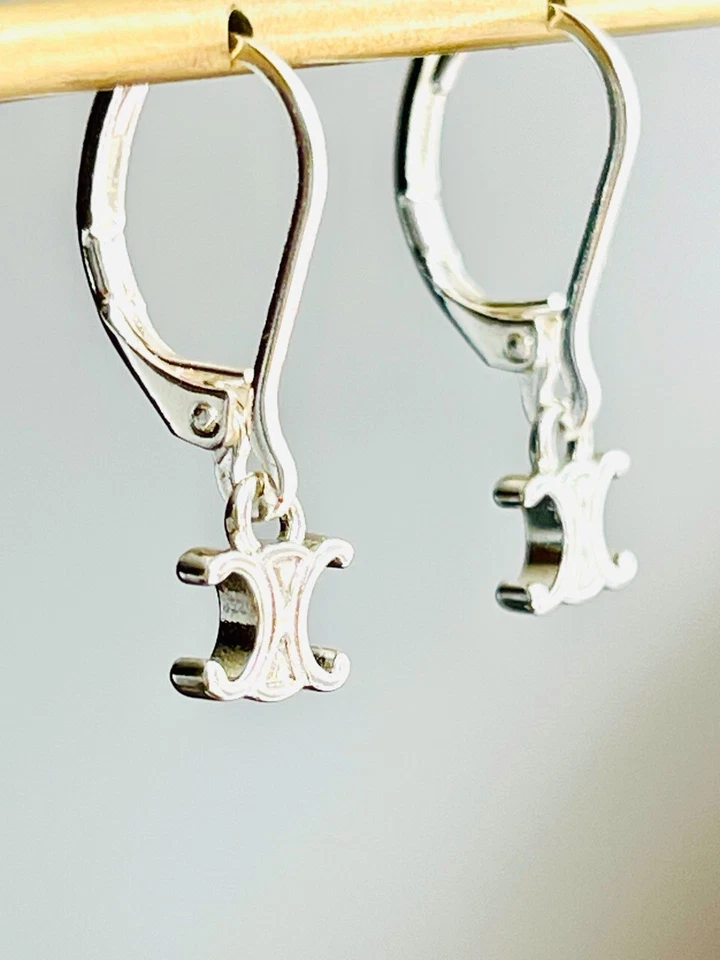 Celine silver earrings - Image 2 of 4