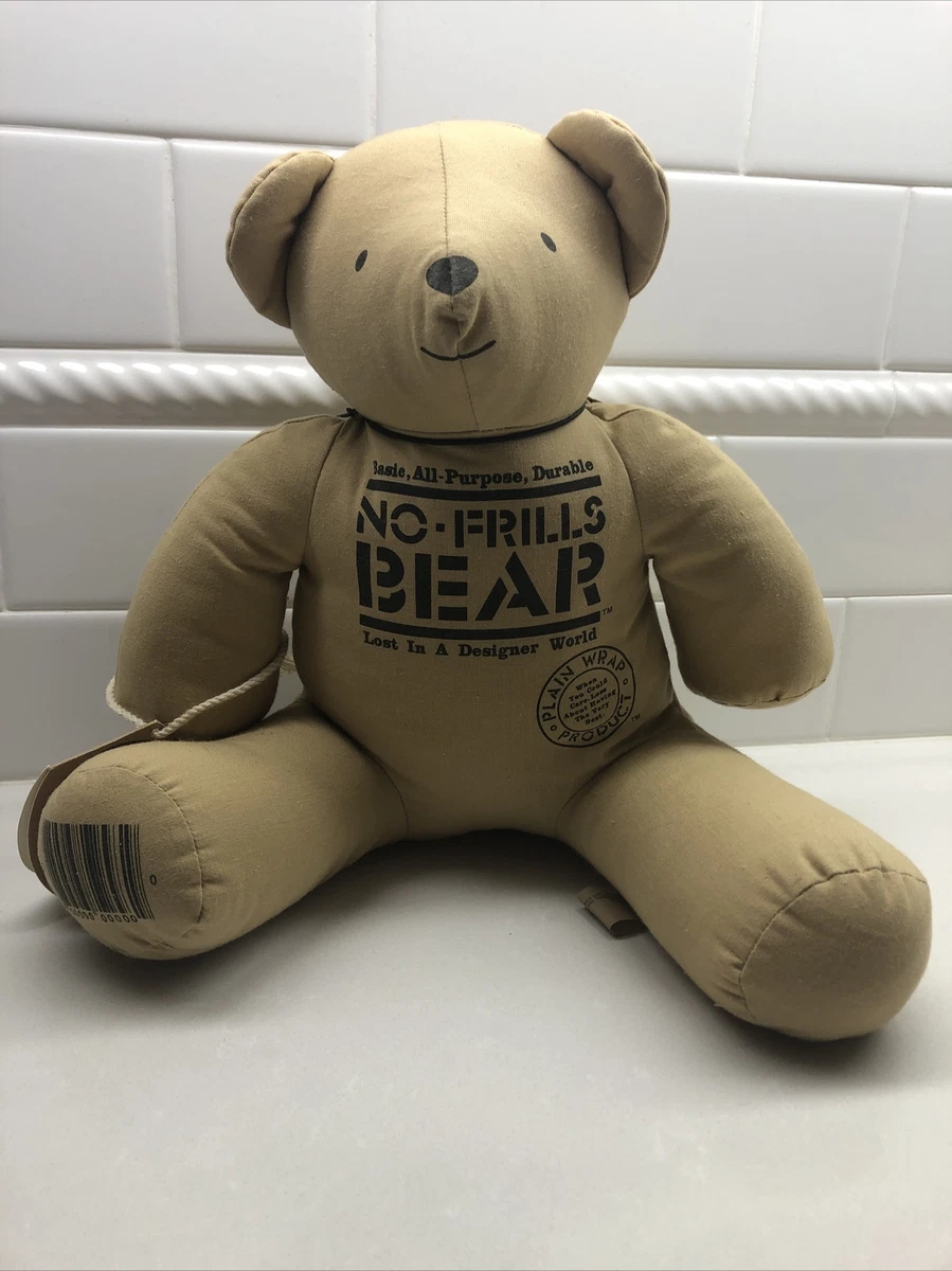 Vintage All Purpose No Frills Teddy Bear Dakin 1985 with original tag dedicated