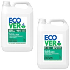 2x Ecover Toilet Cleaner Pine and Mint Fragrance Refill Decalcify & Freshen 5L 3.10 per litre