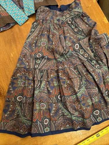 Selten Vintage 70er Jahre Kenzo Paris Wolle Paisley Top und Rock Set Made in France Damen S - Bild 11 von 23