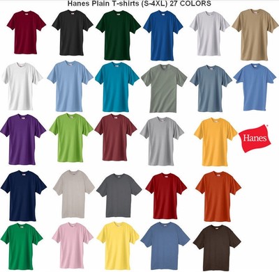 hanes plain shirts