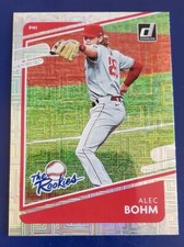 2021 Donruss The Rookies Alec Bohm Philadelphia Phillies Vector Parallel TR7 RC