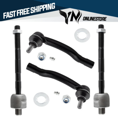Set of 4 Tie Rod End Inner & Outer Left & Right New for Suzuki
