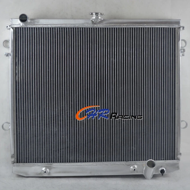 4 ROW Aluminum Radiator+Fan for 2007-2012 Toyota Land Cruiser UZJ200 2UZ-FE 4.7L - Image 2 of 4