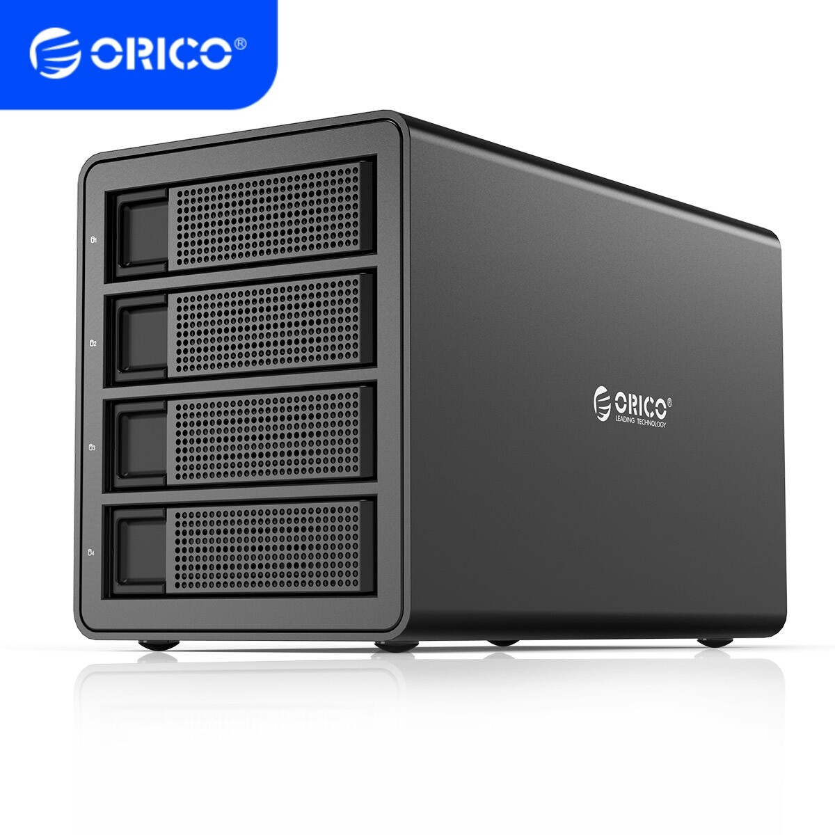 ORICO 4 Bay USB C Hard Drive Enclosure For 2.5/3.5