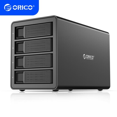 ORICO 4 Bay USB C Hard Drive Enclosure For 2.5/3.5'' SATA HDD w/ 150W Power