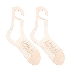 1 Pair Natural Wood Sock Blocker DIY Christmas Sock Gifts Knitting Model