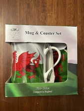 The Leonardo Collection Mug Set The Old Harbour Mug Coaster Set In Box UK Art