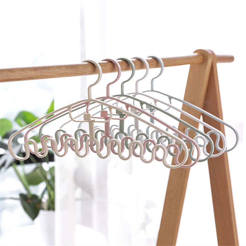 Living Space Saving Storage Hangers Clothes Rack Tie Hanger Wave