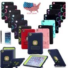 Heavy Duty Shockproof Hard Case Cover For Apple iPad 2/3/4 Air iPad Mini 1/2/3/4