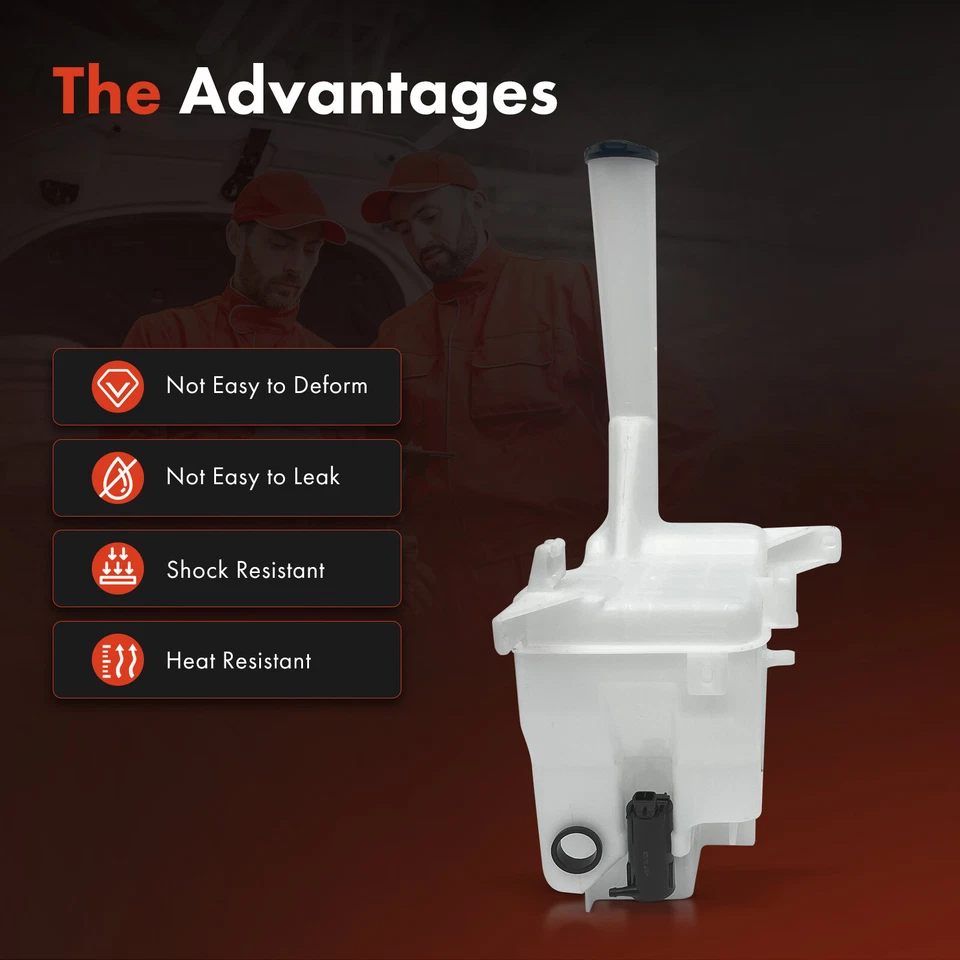 Резервуар омывателя ветрового стекла с крышкой и насосом для Toyota Camry 02-06 Lexus ES300 - Изображение 3 из 4