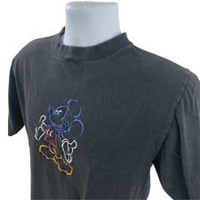 Disney VTG Mickey Unlimited Graphic Short Sleeve T Shirt, Single Stitch Collar M