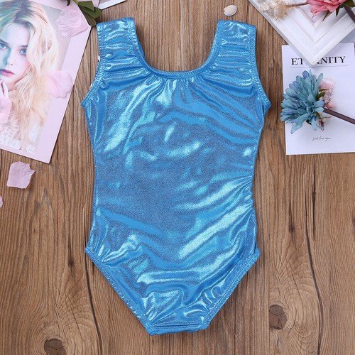 Girls Ballet Leotard Kids Sport Gymnastics Gym Tutu Jumpsuit Unitards Dancewear - Picture 89 of 101