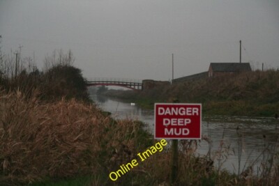 Foto 6x4 Stecken bleiben: Ancholme Bank zu Brown's Bridge auf einem schlammigen Nr. c2014