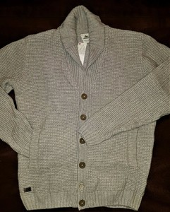 lacoste grey cardigan