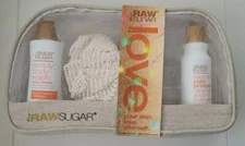 Raw Sugar Raw 3 piece Coconut Mango Travel Gift - Set Lotion & Body Wash NEW