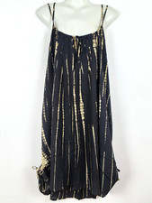 New Ladies Tie Dye Double Straps Dress Sundress Bohemian Peasant Plus Size DB