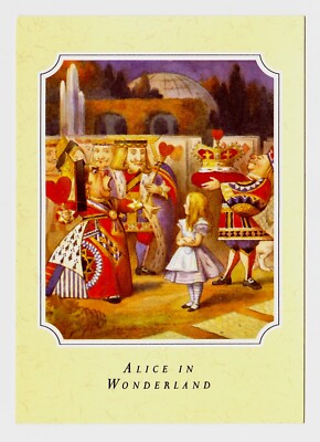 Alice im Wunderland Postkarte (unbespielt)
