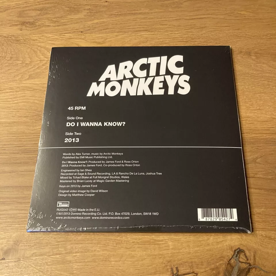 Arctic Monkeys - Do I Wanna Know? - 7" vinyl Mint/ Sealed - Image 2 of 2