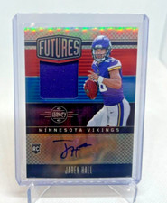 2023 Panini Legacy Futures JAREN HALL RC Jersey Patch AUTO RPA 184/249 Vikings