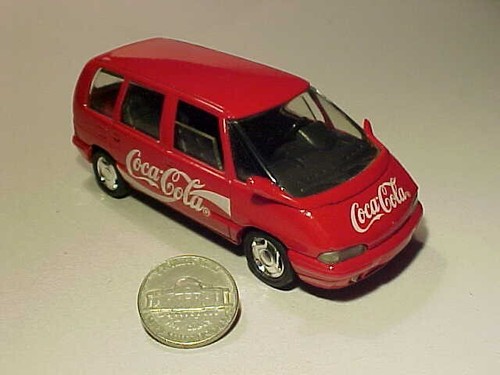 4 pouces 1994 Renault Espace Coca-Cola Solido 1/43 Diecast comme neuf en loose - Photo 4/6