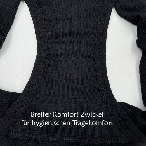 5er Pack Mädchen Unterhose Slip Schwarz Weiß Stretch Bambus Viskose Super Weich - Bild 13 von 19