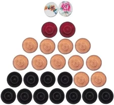 CARROM BOARD SET OF 24 WOODEN COINS + HIGH QUALITY