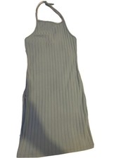 BLUE RECYCLED RIB HALTERNECK BODYCON DRESS PRETTYLITTLETHING - Size? WOMENS