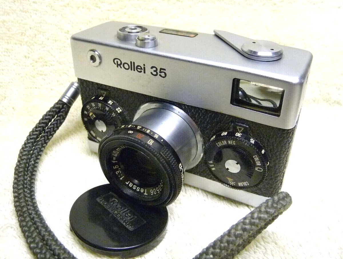 RARE German-Made HONEYWELL ROLLEI 35 FILM CAMERA.Zeiss 40mm Tessar