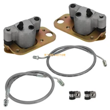 Front Brake Calipers & Hose Lines for Polaris Trail Blazer 250 400 2001- 2004