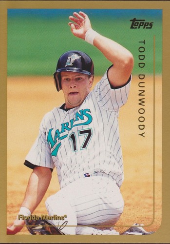 1999 Topps #82 Todd Dunwoody Florida Marlins Baseball Card RC - 第 1/1 張圖片