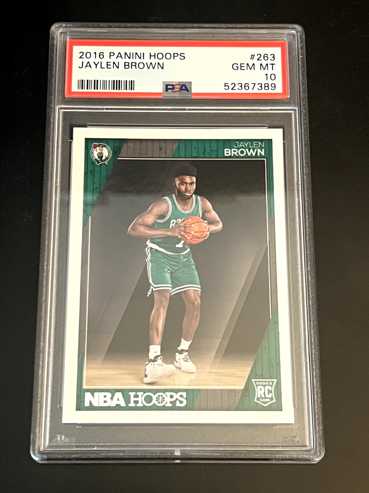 2016-17 Panini NBA Hoops Rookie Jaylen Brown #263 PSA 10 GEM MT (RC)
