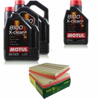 Mann Inspektionspaket 11L Motul 8100 X-Clean+ 5W-30 FüR Mercedes-Benz S-Klasse