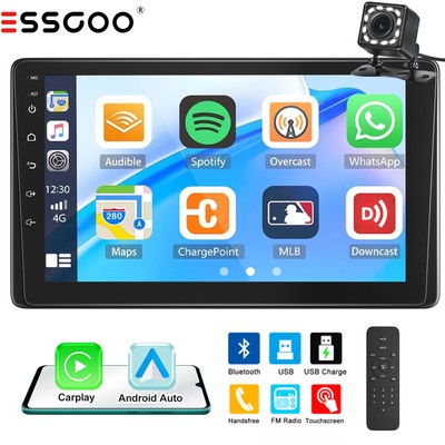9'' Autoradio 1 DIN Wireless Carplay Android Auto Bluetooth IPS Bildschirm Camera