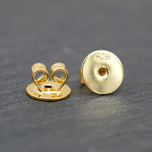 Schmetterling Ohrring Rückseiten 6mm Scheibe Sterling Silber Ohrstecker Muttern Stopper A4396-6mm - Bild 9 von 10