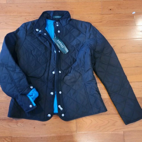 Neu mit Etikett Lauren Ralph Lauren Damen Steppjacke Business Freizeit Mantel schwarz M