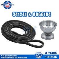 341241 Dryer Belt  8066184 Motor Pulley for Whirlpool PS11744884 W10290525