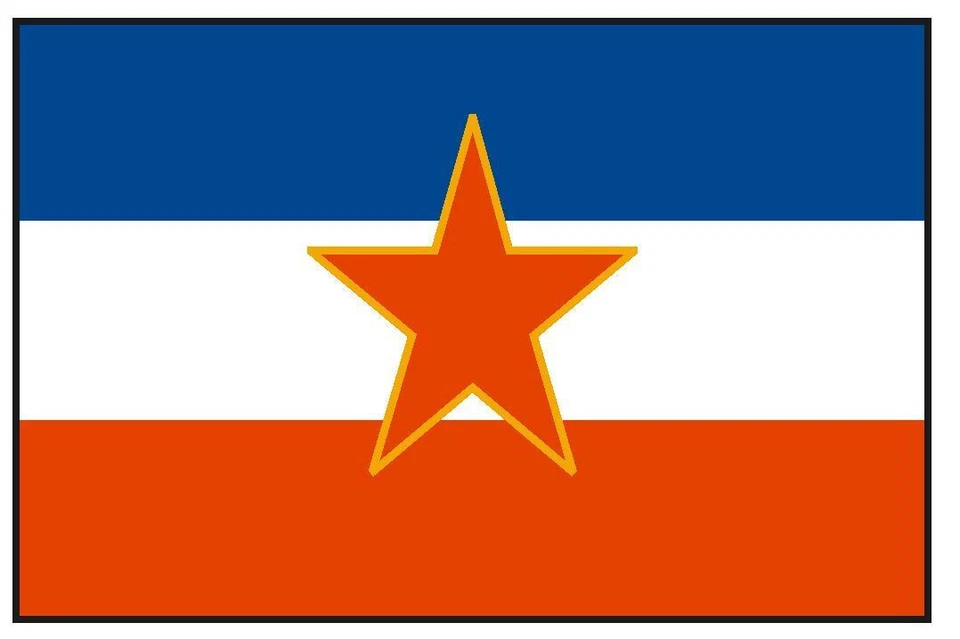 WINTER PARK PRODUCTS Yugoslavia International Flag Sticker Decal F562