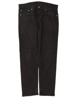 Levi's Herren 502 Tapered Jeans W36 L32 Schwarz Baumwolle AB20