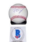 Justin Crawford Signed Baseball Philadelphia Phillies Autographed Auto Beckett