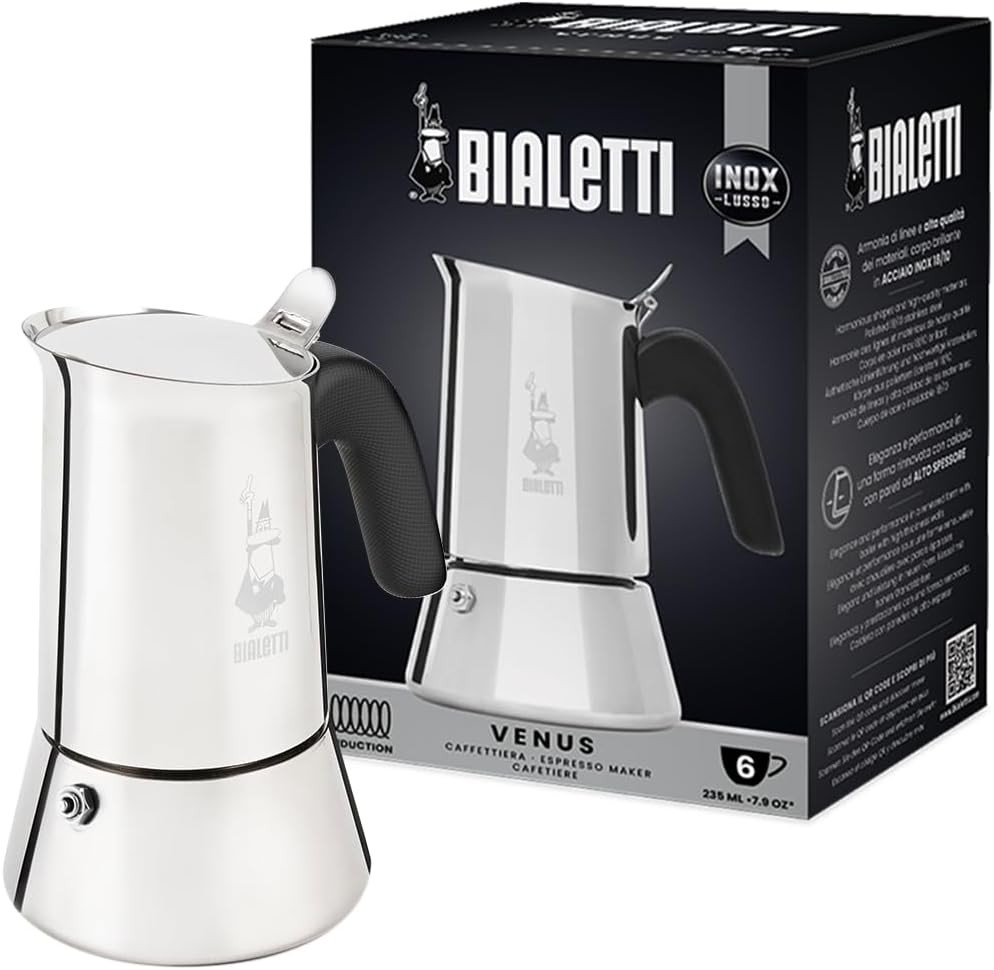 Moka Bialetti Venus 6 Tazze Recensione: Acciaio Inox per Induzione