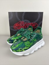 Versace Chain Reaction Shoes Womens Size 39/9 US Concepts JLO 2000 Green Emerald