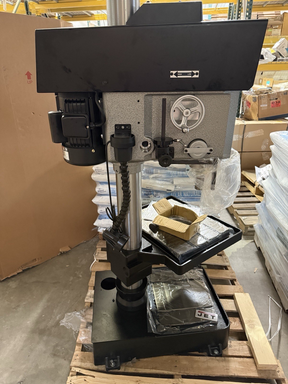 JET JDP-20VS-1 Floor Drill Press Belt Drive Variable Speed 300–2,000RPM DAMAGE