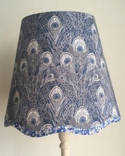 NEW Liberty Queen  Hera -Handmade  Scalloped Table Lampshade