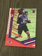 2018 Donruss Elite Aspirations Red /98 188 JORDAN LASLEY Football Card Rookie RC. rookie card picture