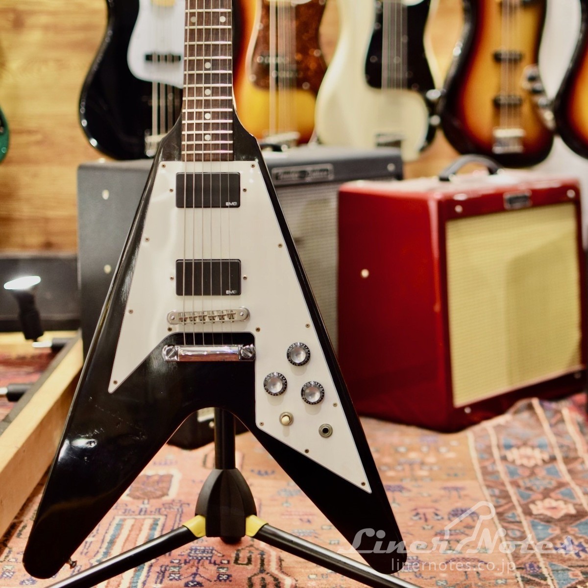 Gibson Flying V 67 Reissue　フライングＶ Gibson Flying V '67 Reissue 1997 Ebony Electric Guitar w/ Hard