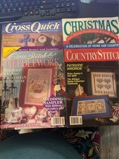 Lot of 4 Vintage Cross Stitch Crafting Needlework Magazines