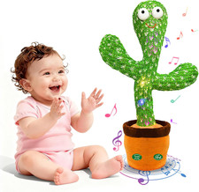 Interactive Baby Toys Dancing Talking Cactus Toy,Funny Gift for Infant 6-18 Mont